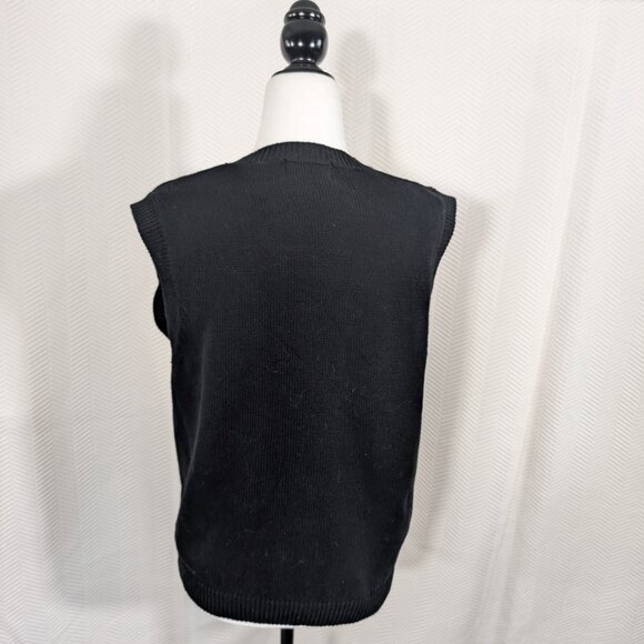 Vintage Tabi International Christmas Sweater Vest Medium Embroidered Ornaments - Picture 10 of 11